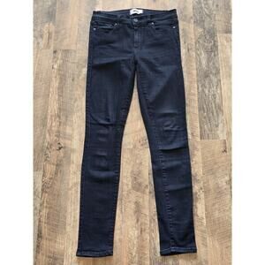 Paige Verdugo Skinny Jeans SZ 30 Washed Black Edgy Grunge Skin Tight Stretch